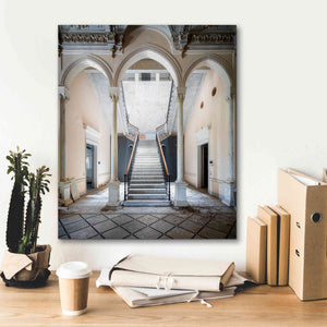 'Gray Staircase' by Roman Robroek Giclee Canvas Wall Art,20 x 24