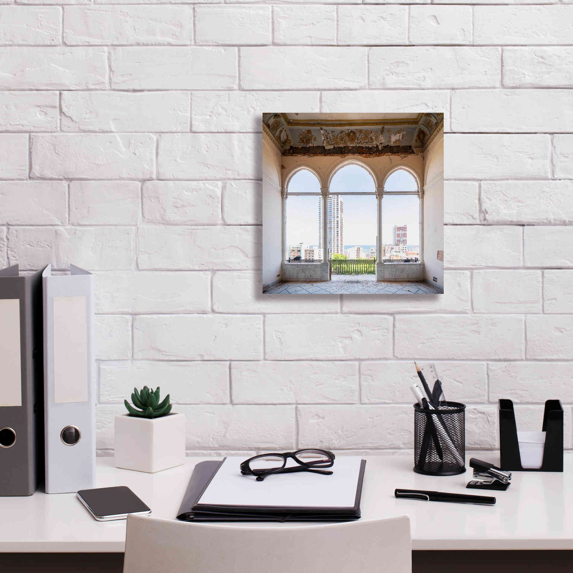 'View At The Sea' by Roman Robroek Giclee Canvas Wall Art,12 x 12