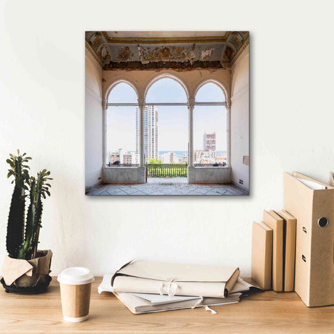 Image of 'View At The Sea' by Roman Robroek Giclee Canvas Wall Art,18 x 18
