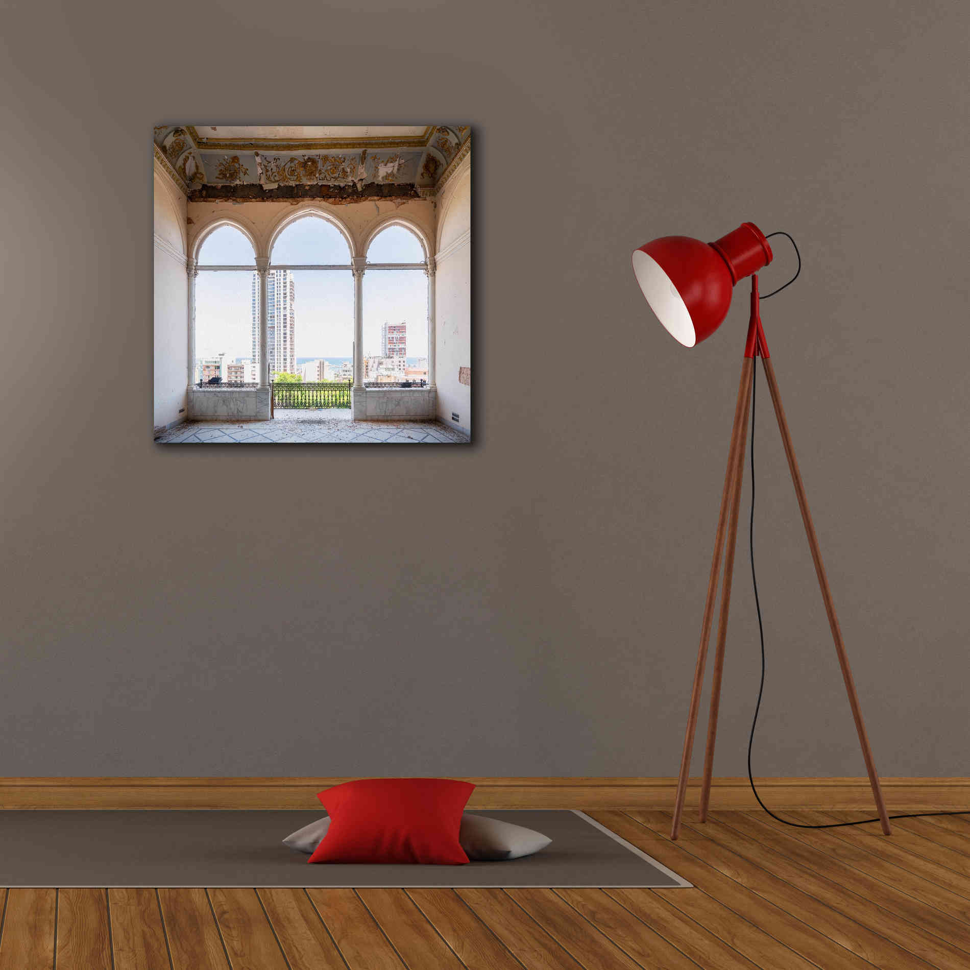 'View At The Sea' by Roman Robroek Giclee Canvas Wall Art,26 x 26