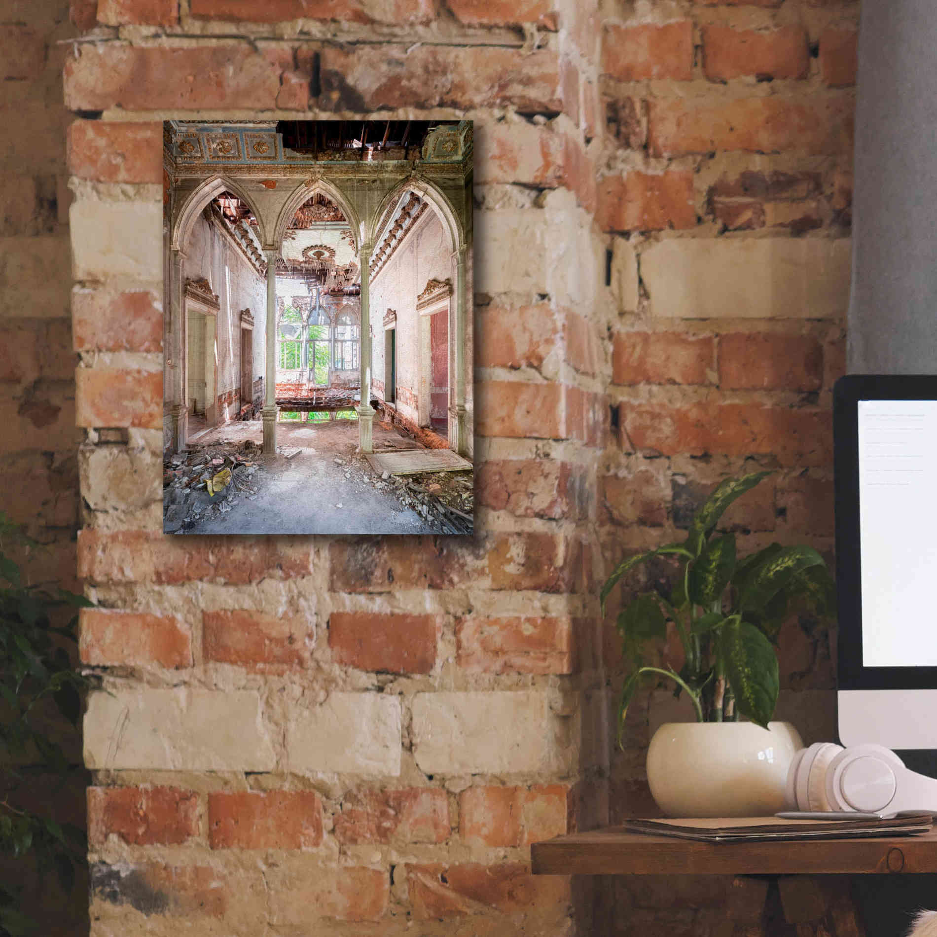 'Damaged Palace' by Roman Robroek Giclee Canvas Wall Art,12 x 16