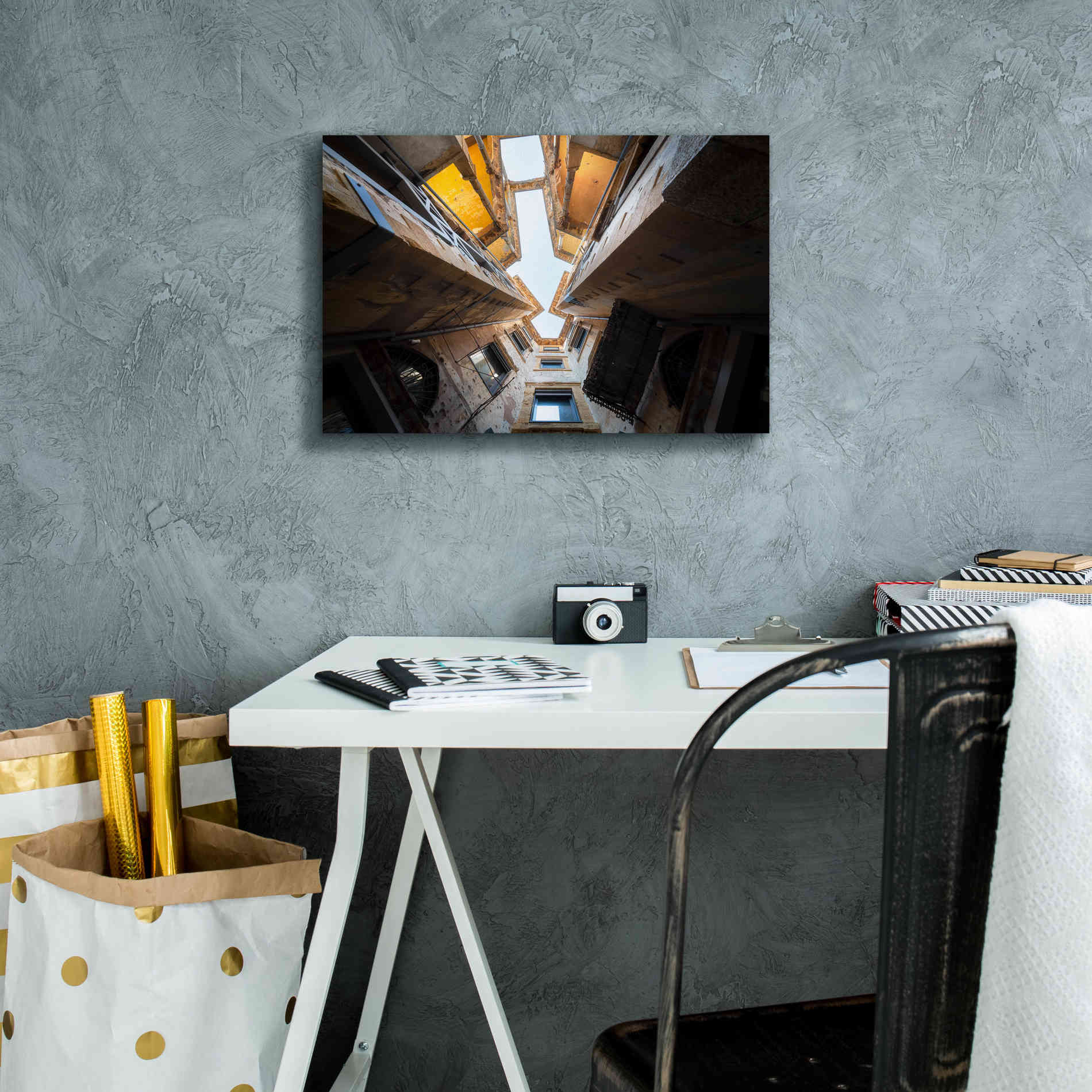 'Beit Beirut' by Roman Robroek Giclee Canvas Wall Art,18 x 12