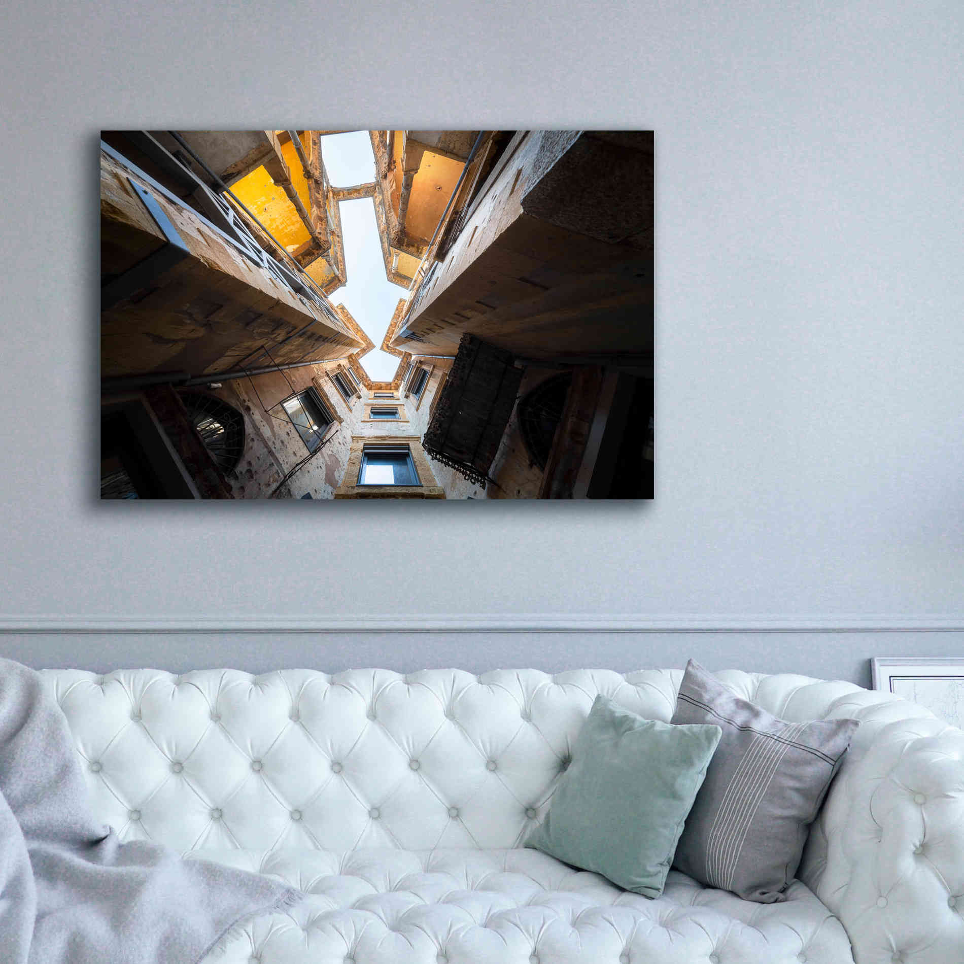 'Beit Beirut' by Roman Robroek Giclee Canvas Wall Art,60 x 40