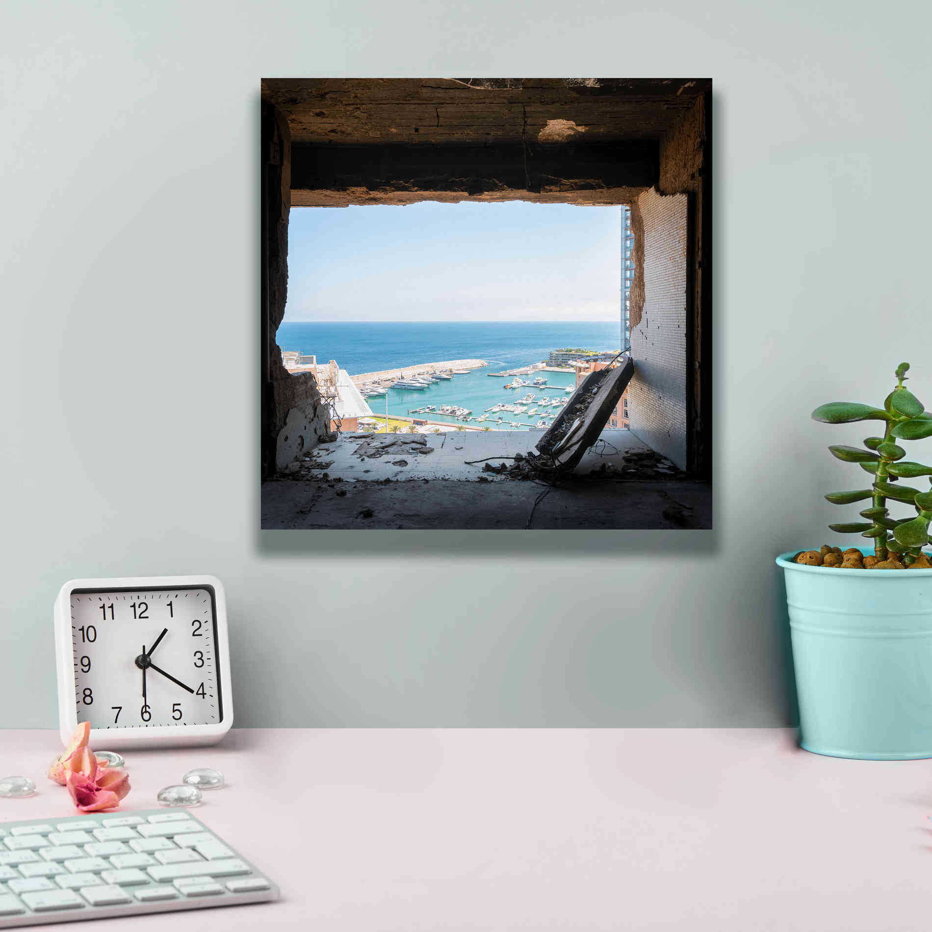 'Broken Sea View' by Roman Robroek Giclee Canvas Wall Art,12 x 12