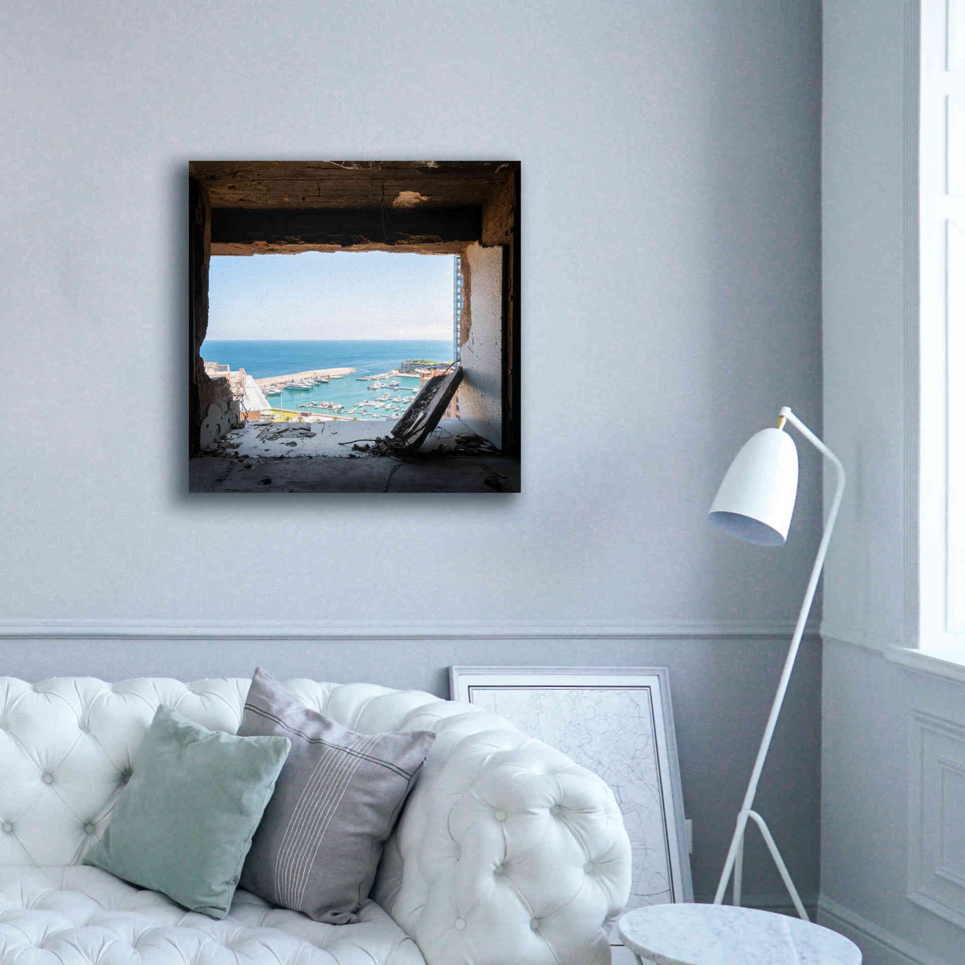 'Broken Sea View' by Roman Robroek Giclee Canvas Wall Art,37 x 37
