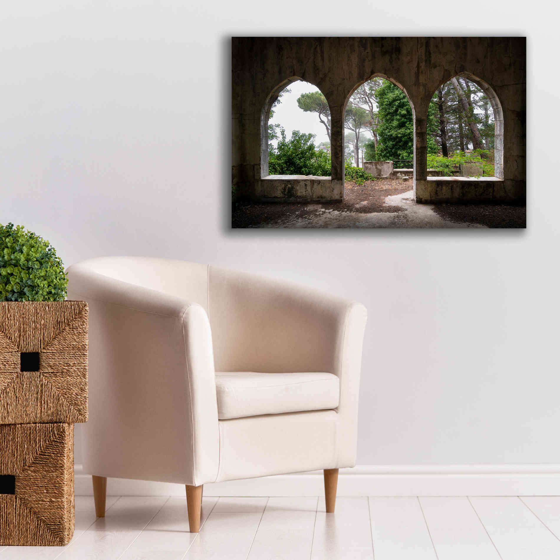 'Tripple Arches' by Roman Robroek Giclee Canvas Wall Art,40 x 26