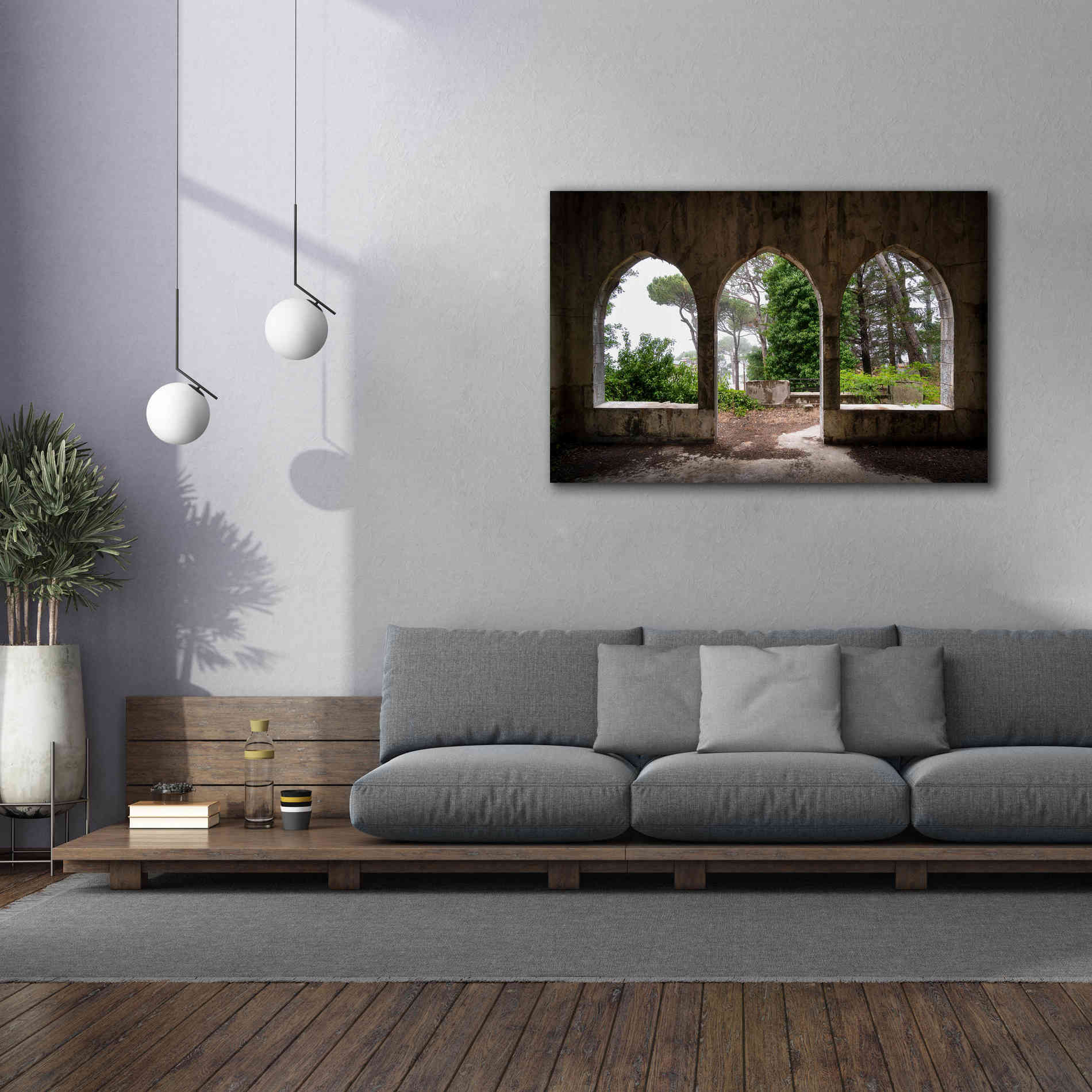 'Tripple Arches' by Roman Robroek Giclee Canvas Wall Art,60 x 40