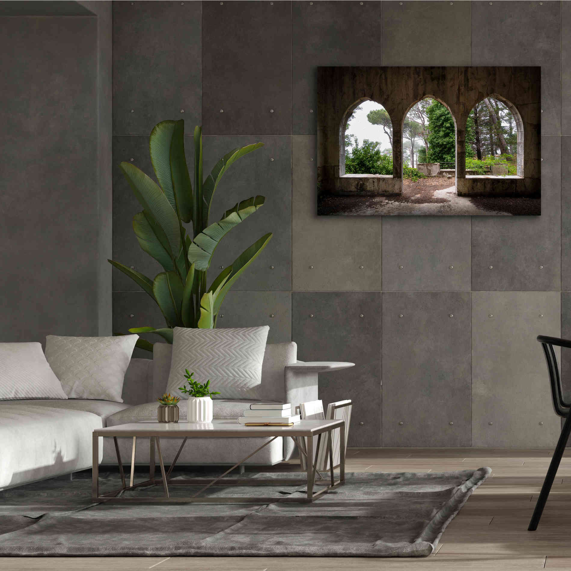 'Tripple Arches' by Roman Robroek Giclee Canvas Wall Art,60 x 40