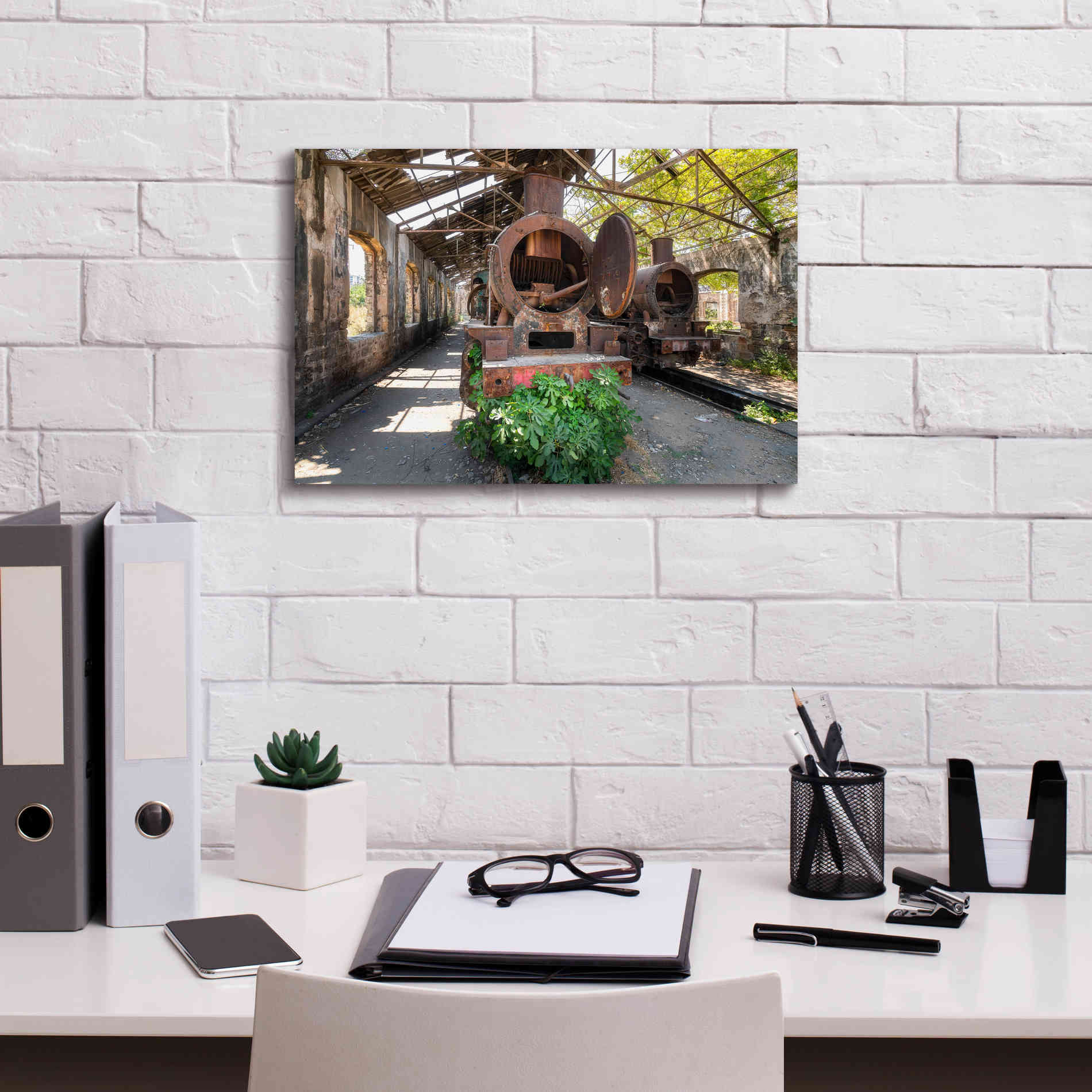 'Abandoned Trail' by Roman Robroek Giclee Canvas Wall Art,18 x 12