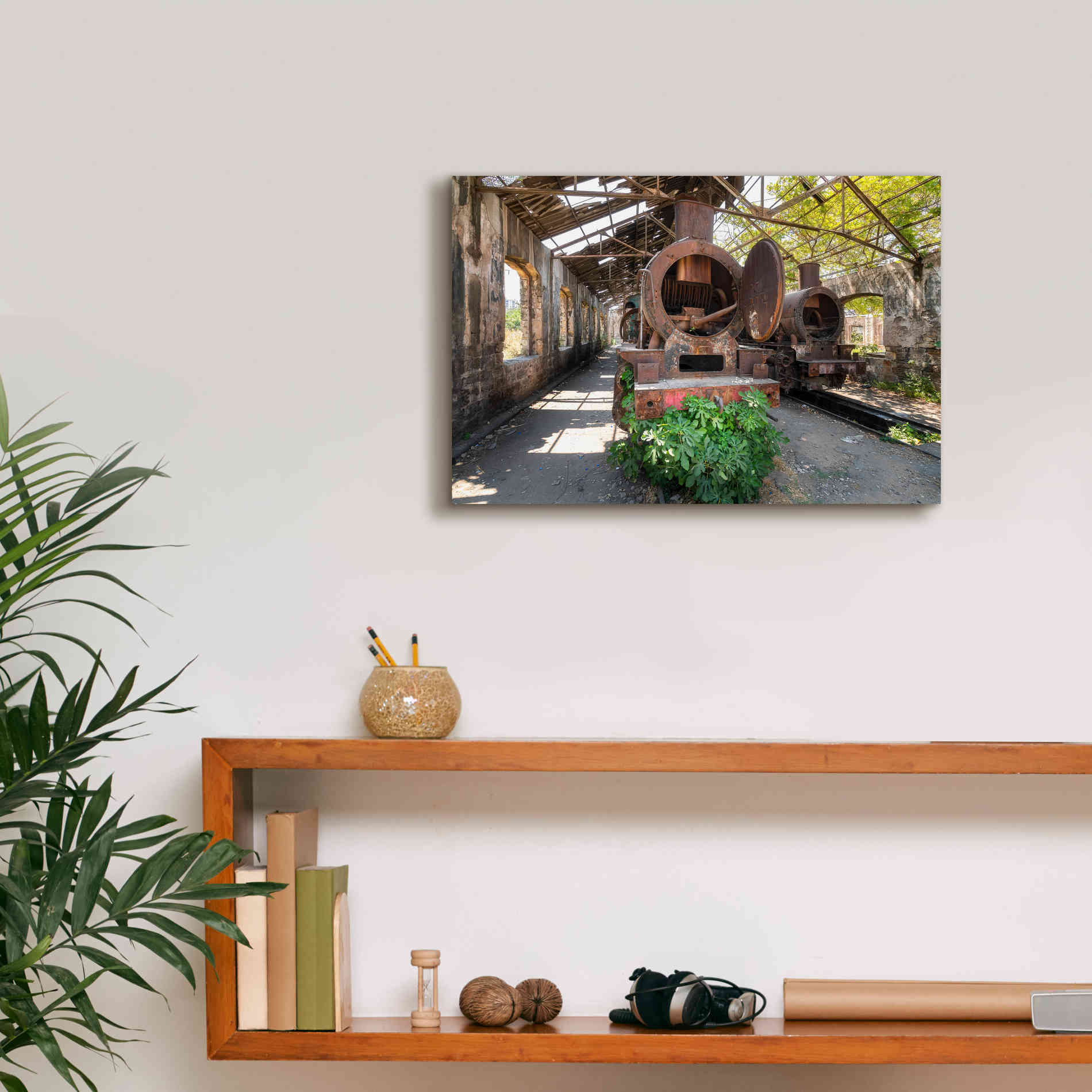 'Abandoned Trail' by Roman Robroek Giclee Canvas Wall Art,18 x 12