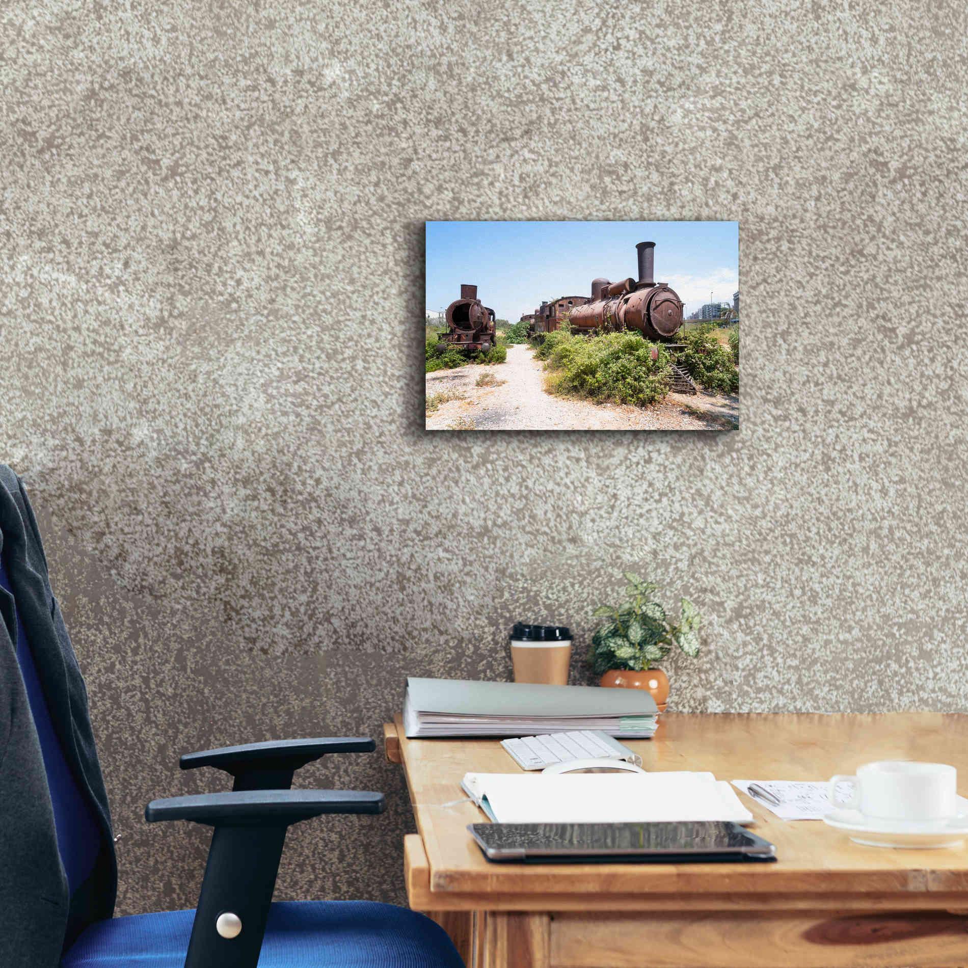 'Train Heritage' by Roman Robroek Giclee Canvas Wall Art,18 x 12