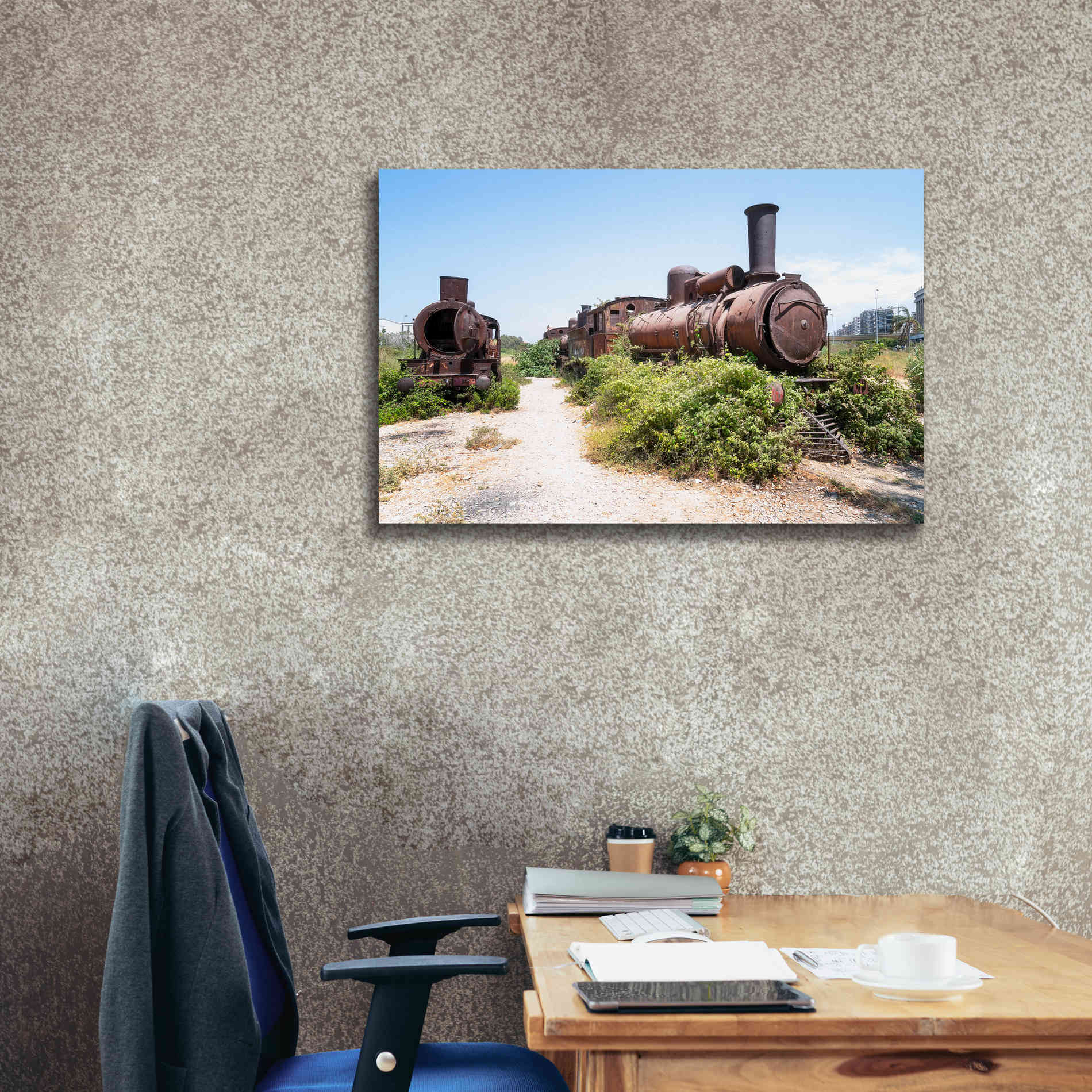 'Train Heritage' by Roman Robroek Giclee Canvas Wall Art,40 x 26