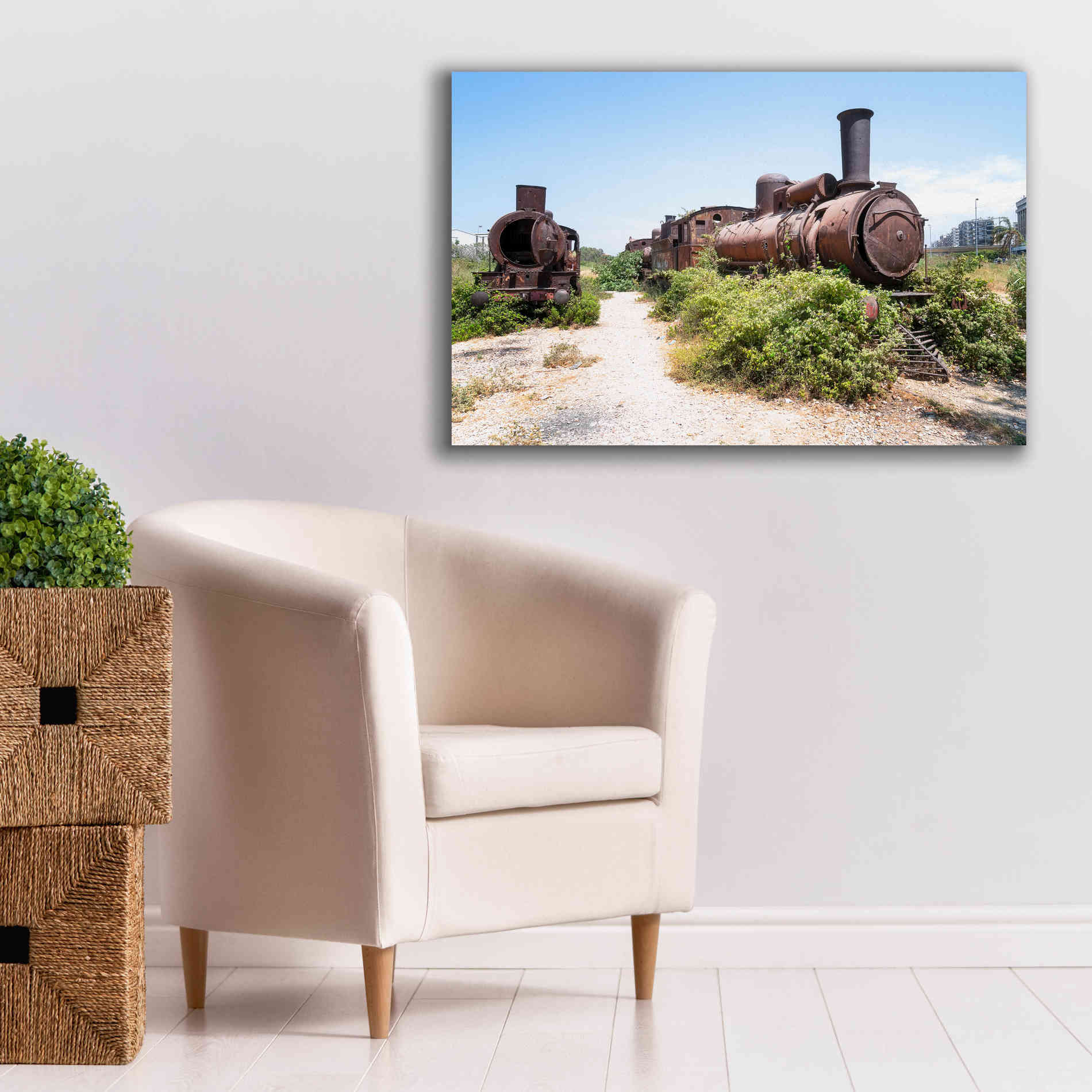 'Train Heritage' by Roman Robroek Giclee Canvas Wall Art,40 x 26
