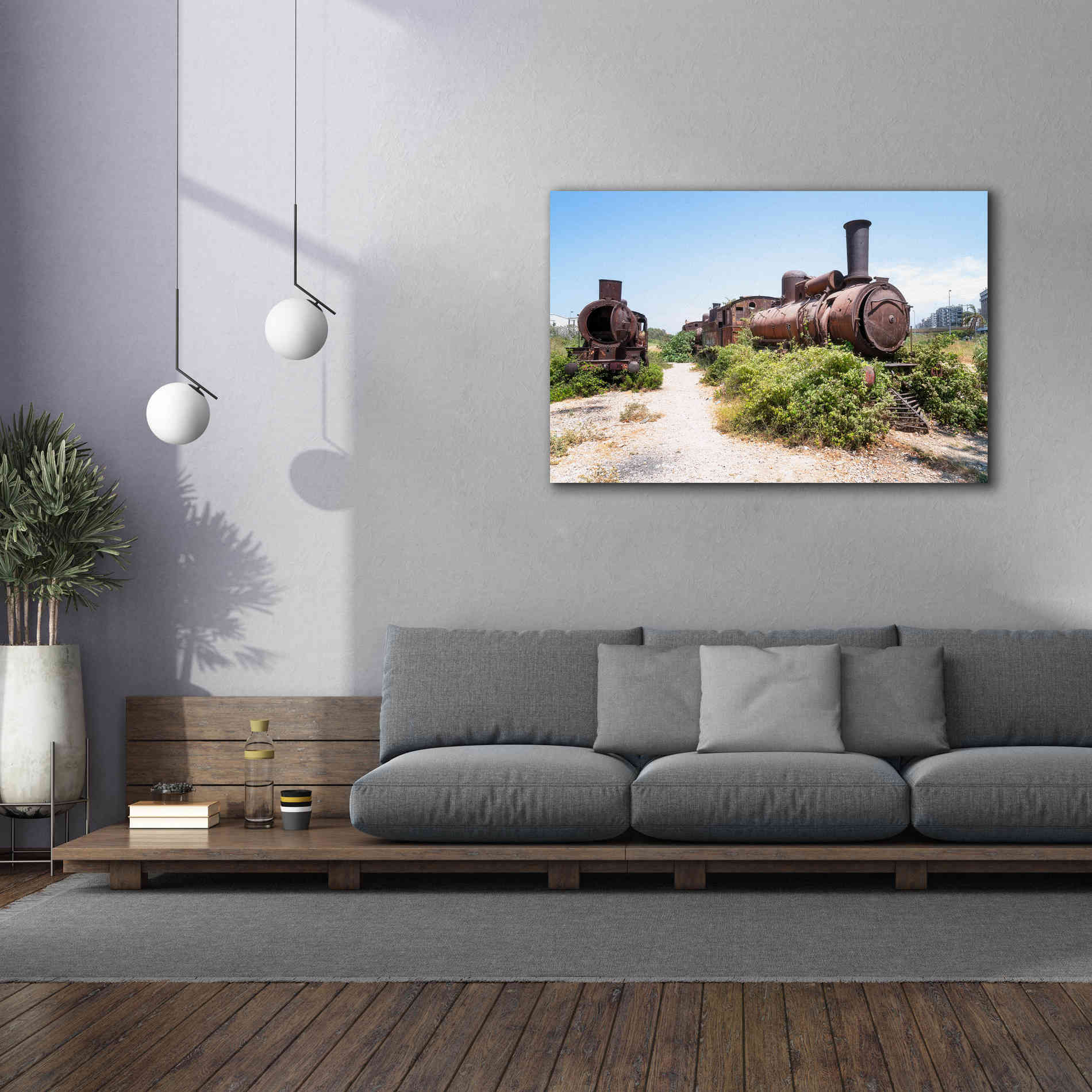 'Train Heritage' by Roman Robroek Giclee Canvas Wall Art,60 x 40