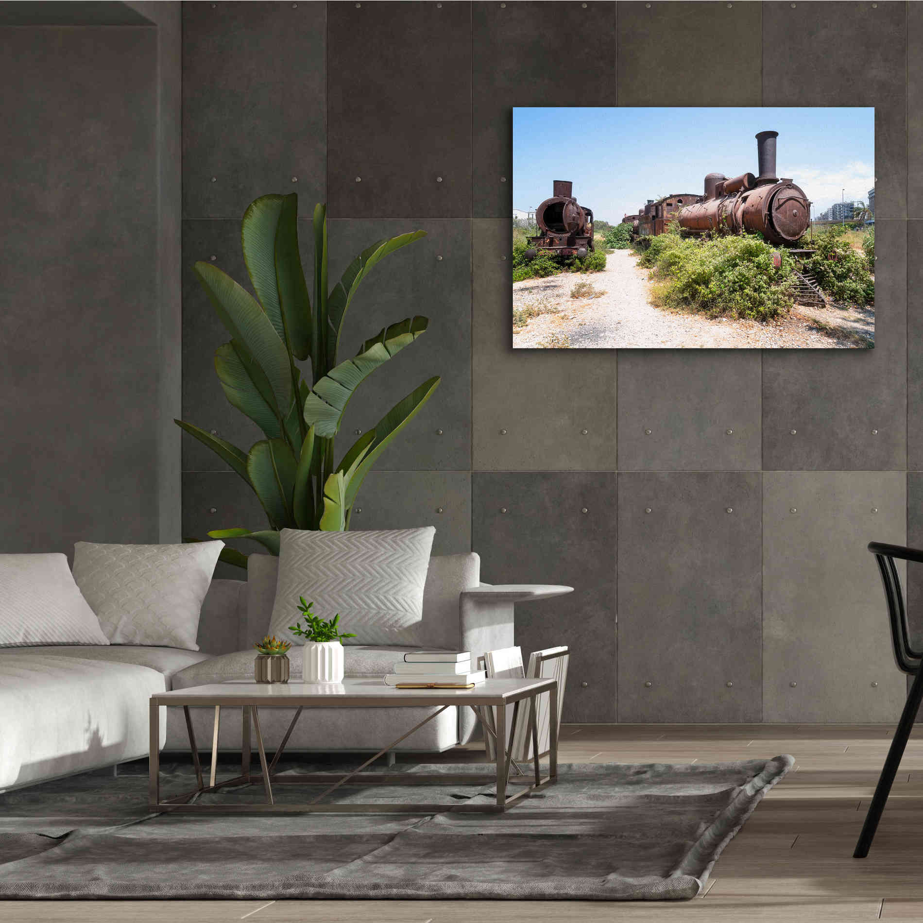 'Train Heritage' by Roman Robroek Giclee Canvas Wall Art,60 x 40