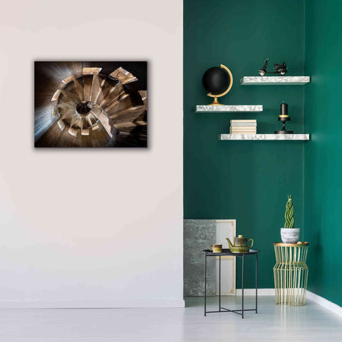 Image of 'Shadow In The Staircase' by Roman Robroek Giclee Canvas Wall Art,34 x 26