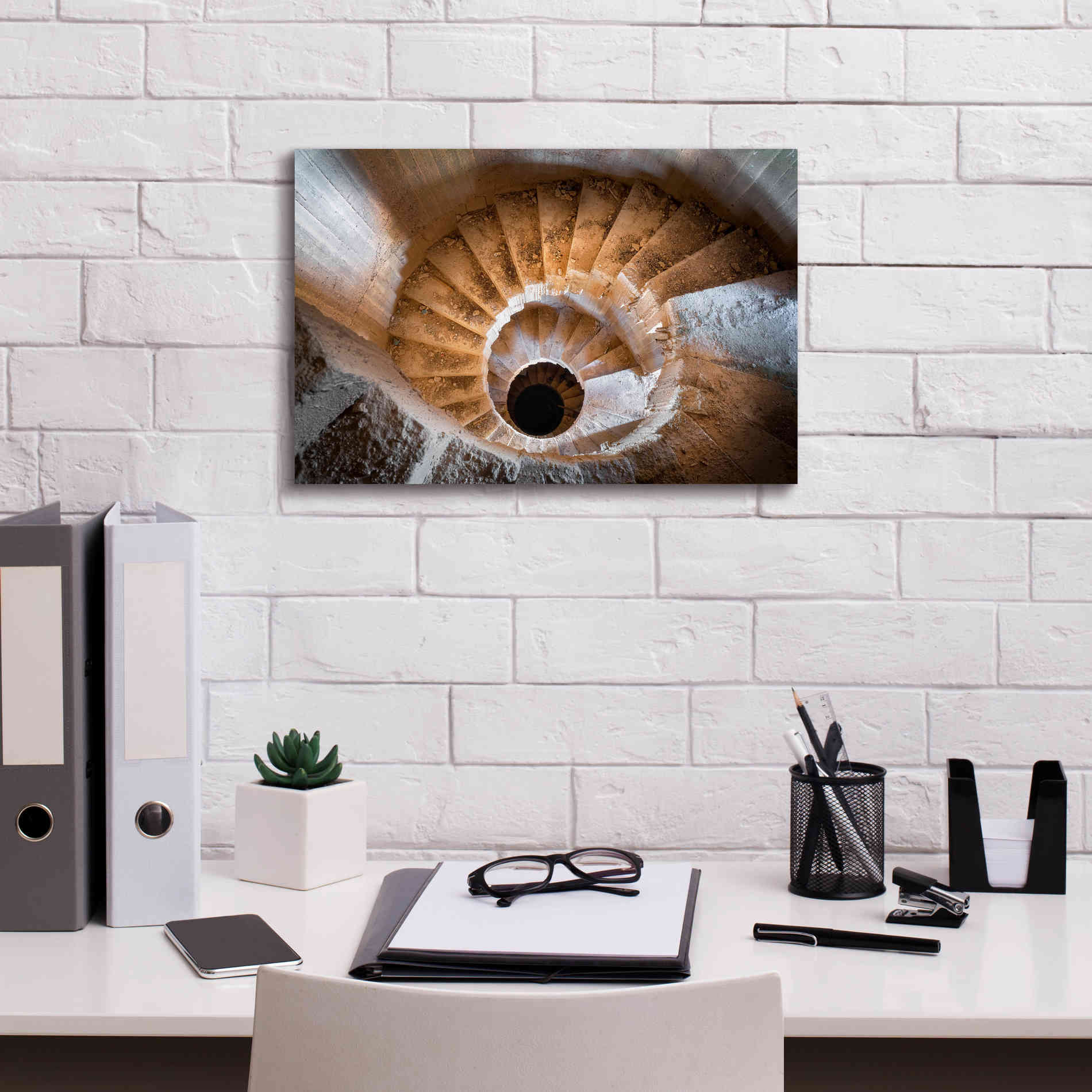 'Eye Staircase' by Roman Robroek Giclee Canvas Wall Art,18 x 12