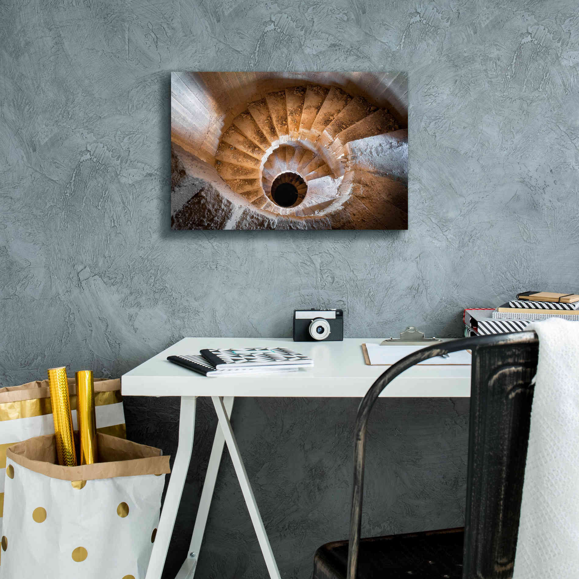 'Eye Staircase' by Roman Robroek Giclee Canvas Wall Art,18 x 12