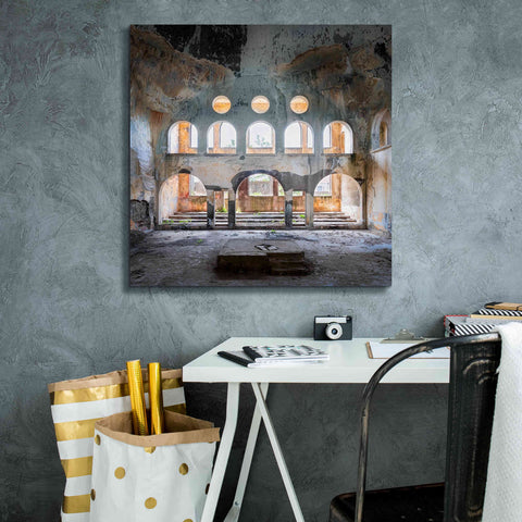 Image of 'Abandoned Synagogue' by Roman Robroek Giclee Canvas Wall Art,26 x 26