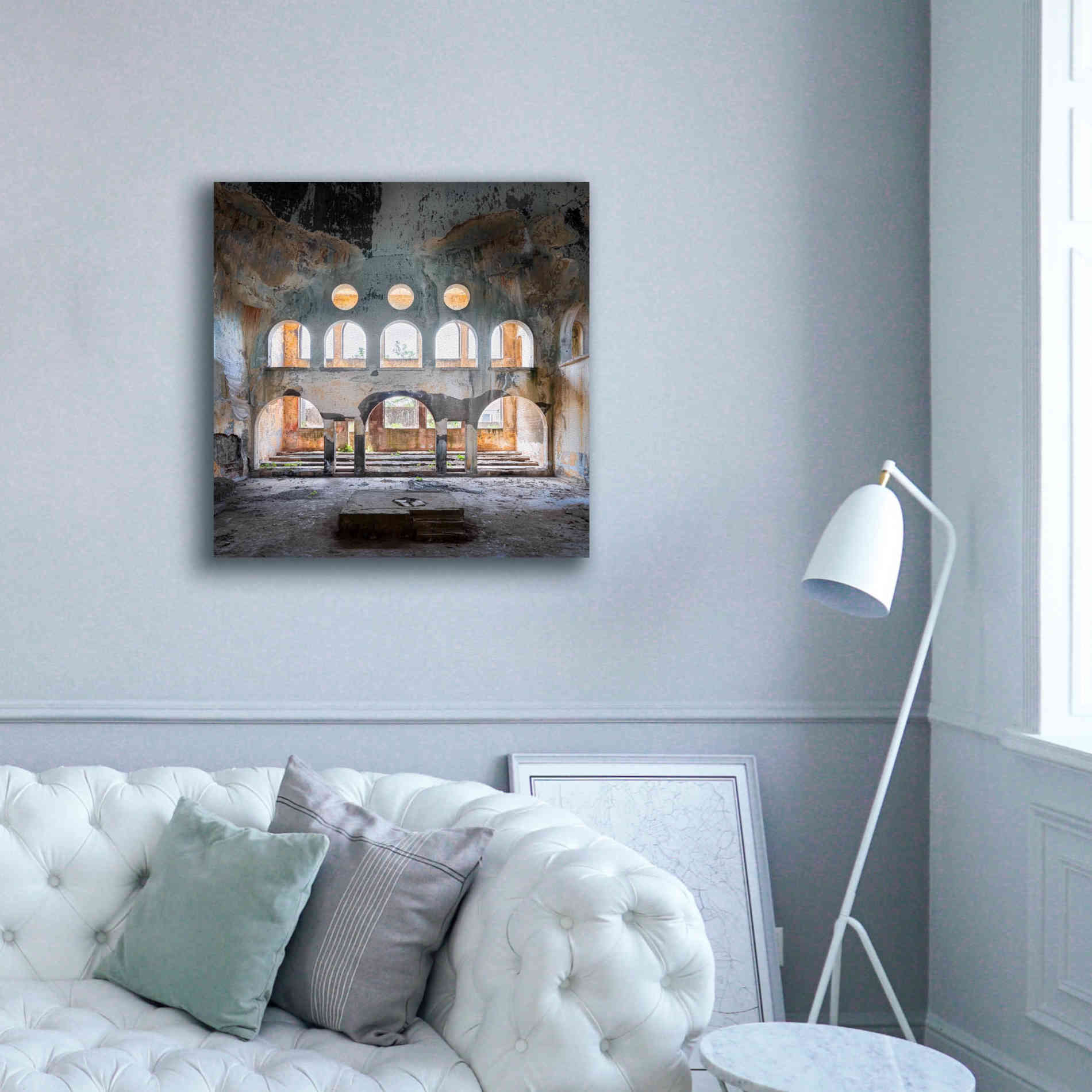 'Abandoned Synagogue' by Roman Robroek Giclee Canvas Wall Art,37 x 37