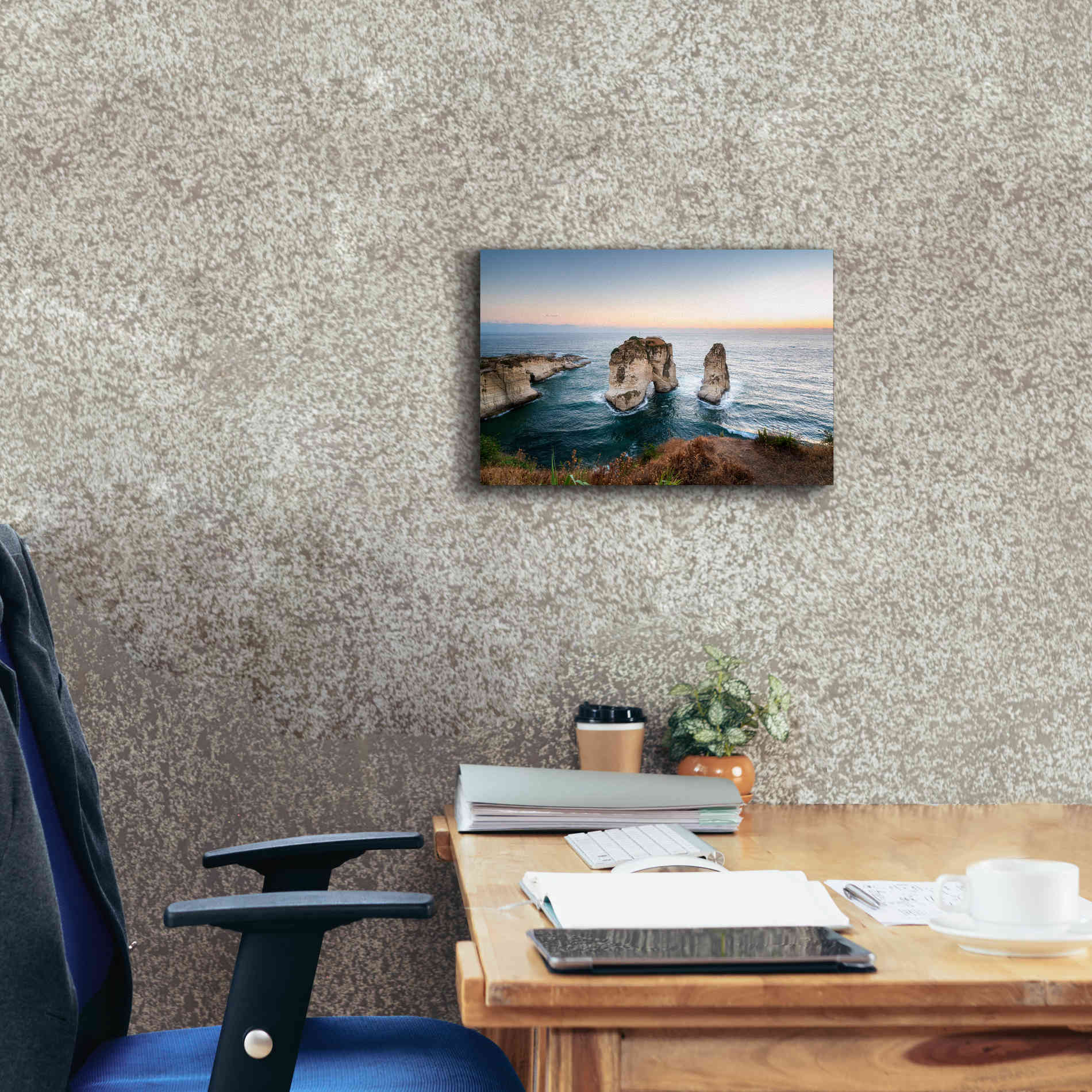 'Pigeon Rocks' by Roman Robroek Giclee Canvas Wall Art,18 x 12