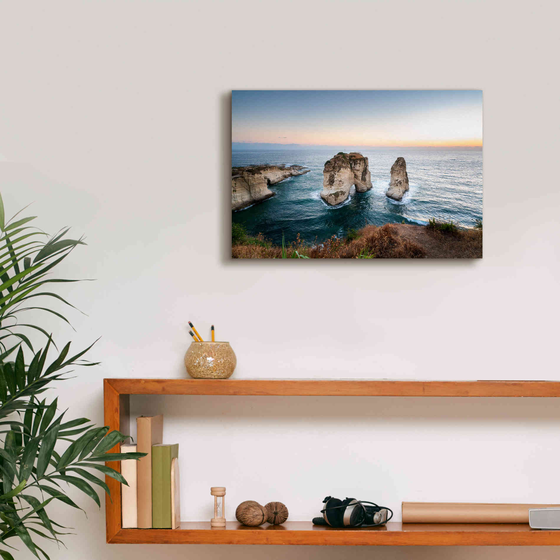 'Pigeon Rocks' by Roman Robroek Giclee Canvas Wall Art,18 x 12