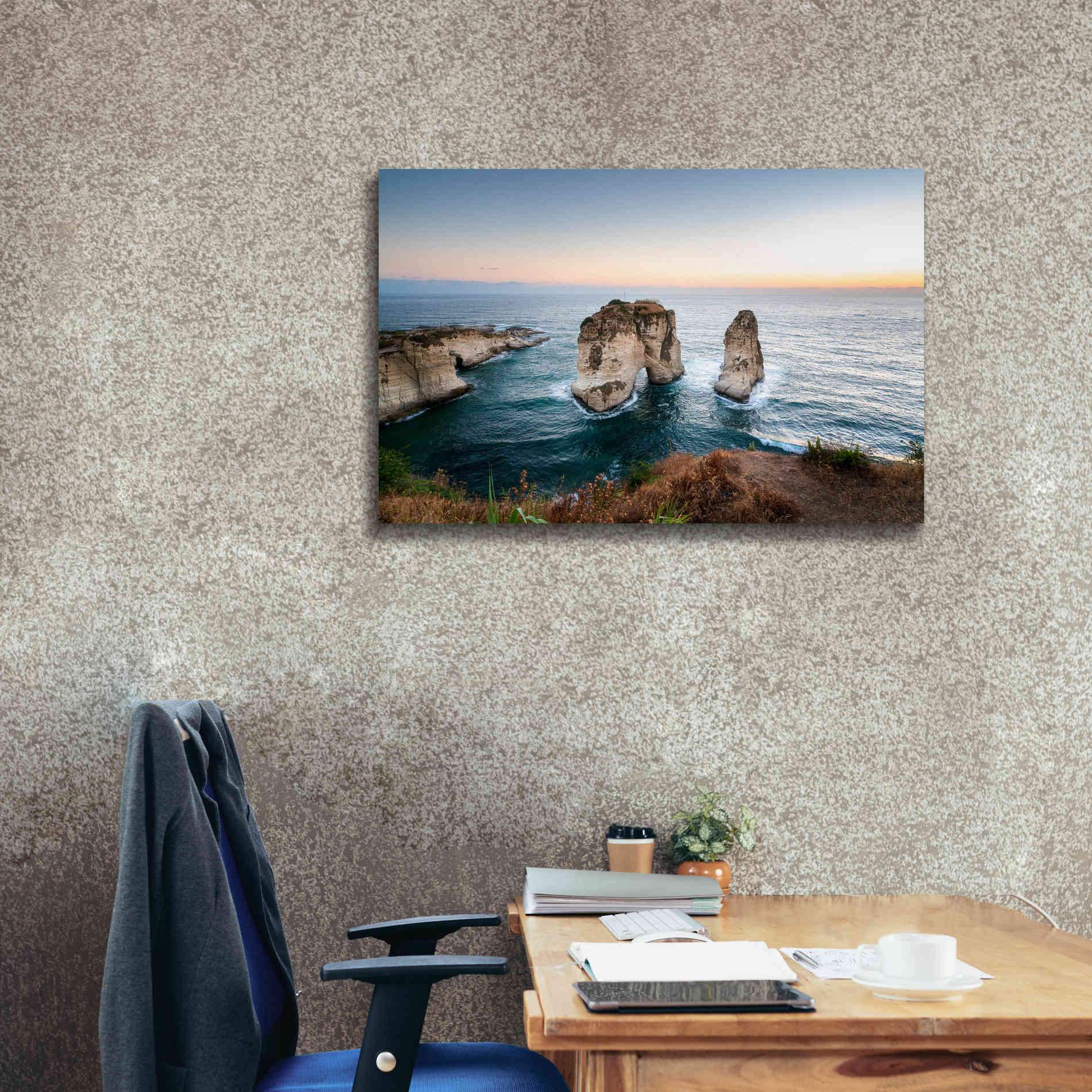 'Pigeon Rocks' by Roman Robroek Giclee Canvas Wall Art,40 x 26
