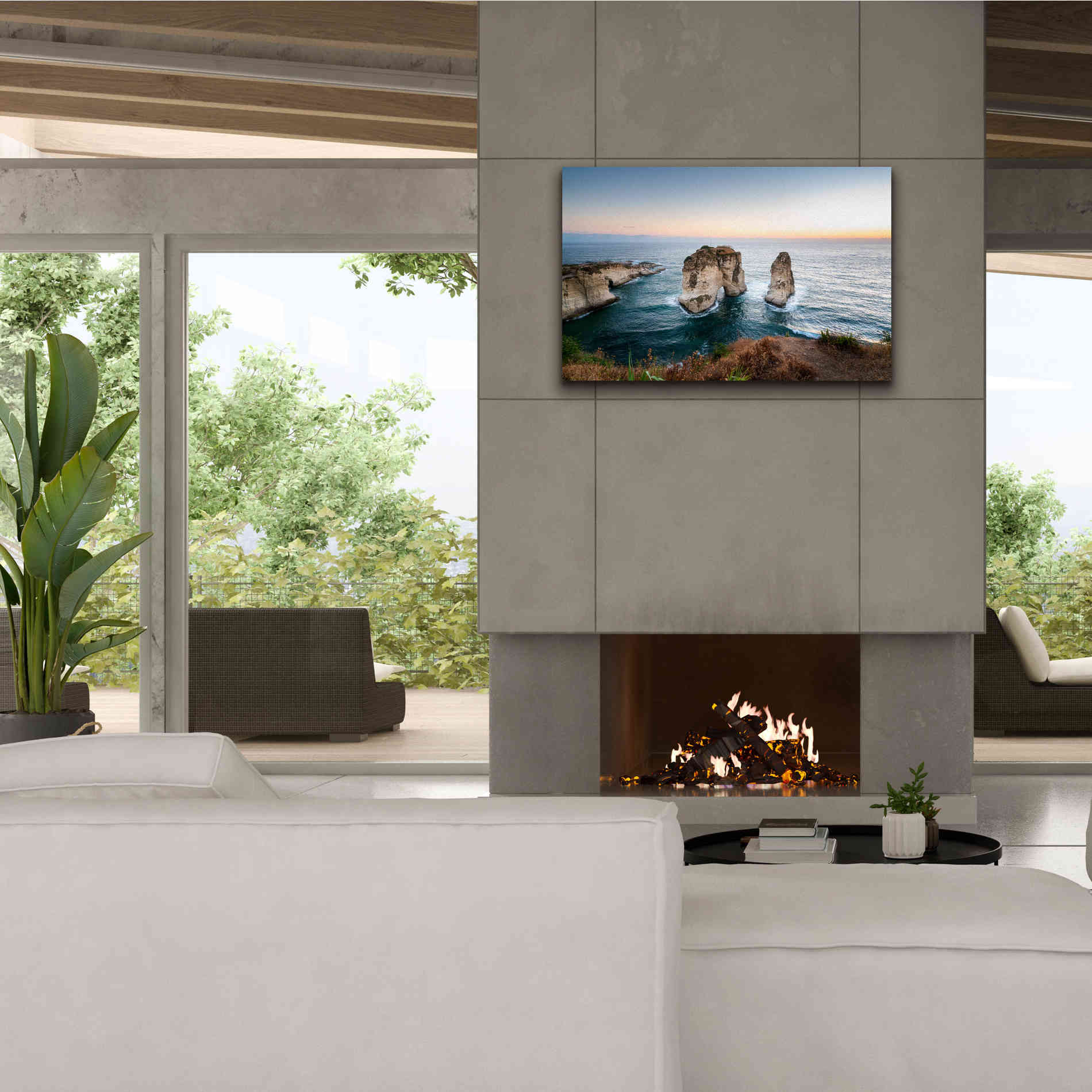 'Pigeon Rocks' by Roman Robroek Giclee Canvas Wall Art,40 x 26