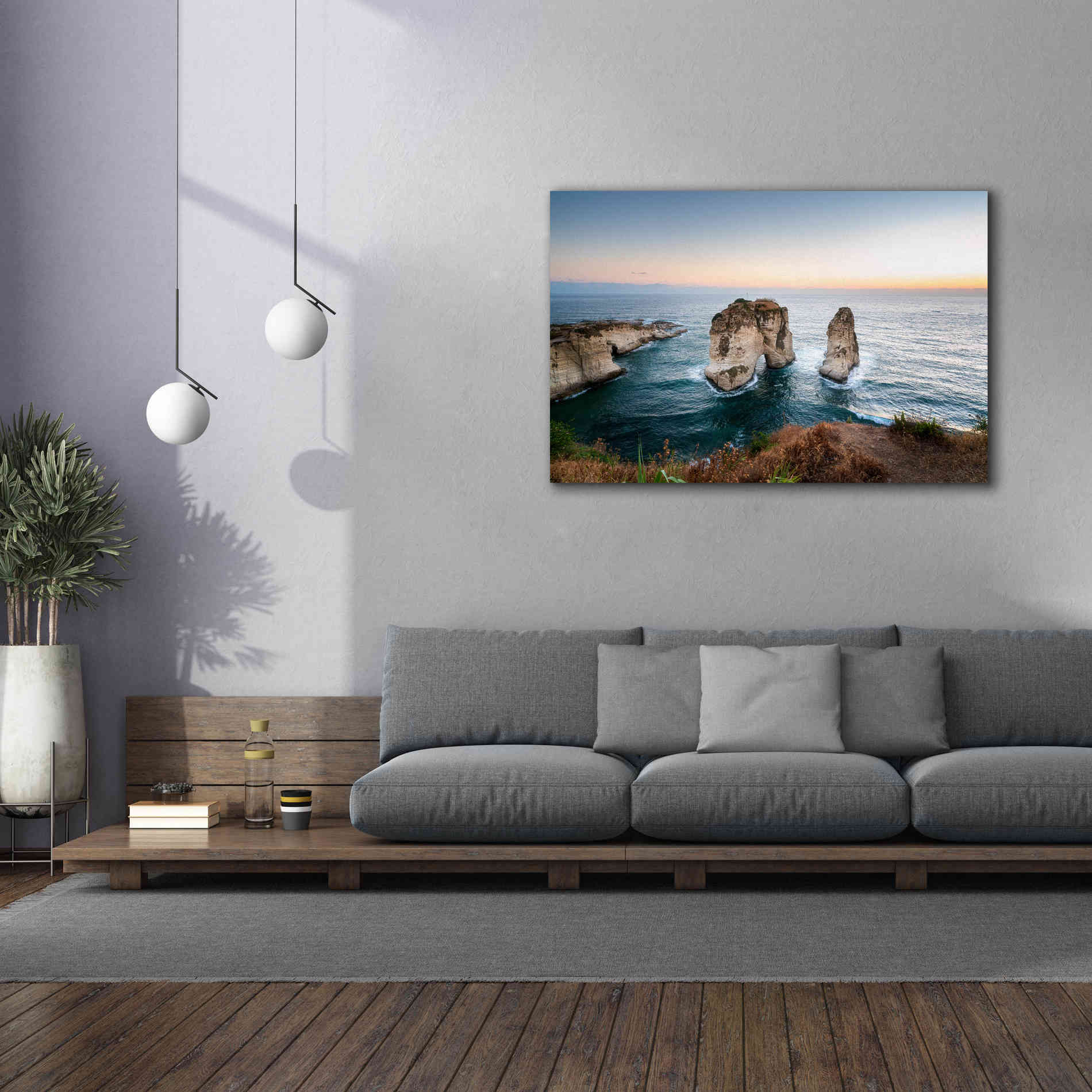'Pigeon Rocks' by Roman Robroek Giclee Canvas Wall Art,60 x 40