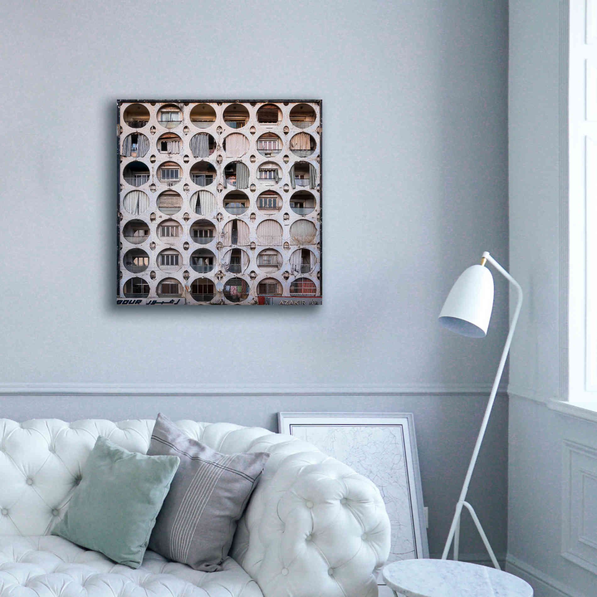 'Oval Appartments' by Roman Robroek Giclee Canvas Wall Art,37 x 37