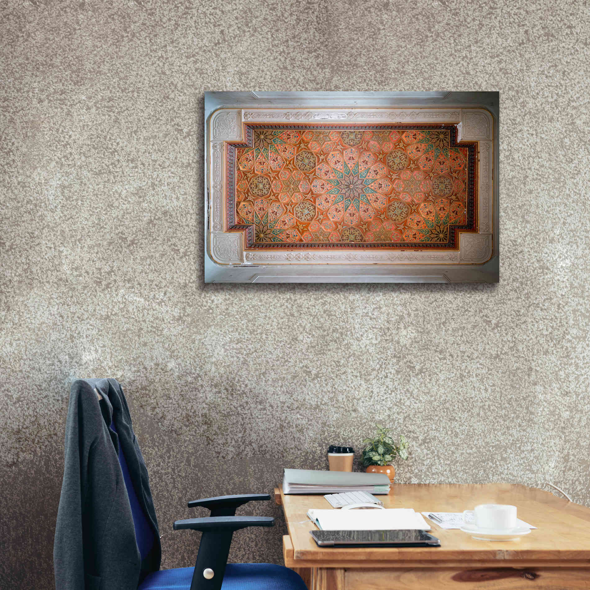 'Sursock Ceiling' by Roman Robroek Giclee Canvas Wall Art,40 x 26