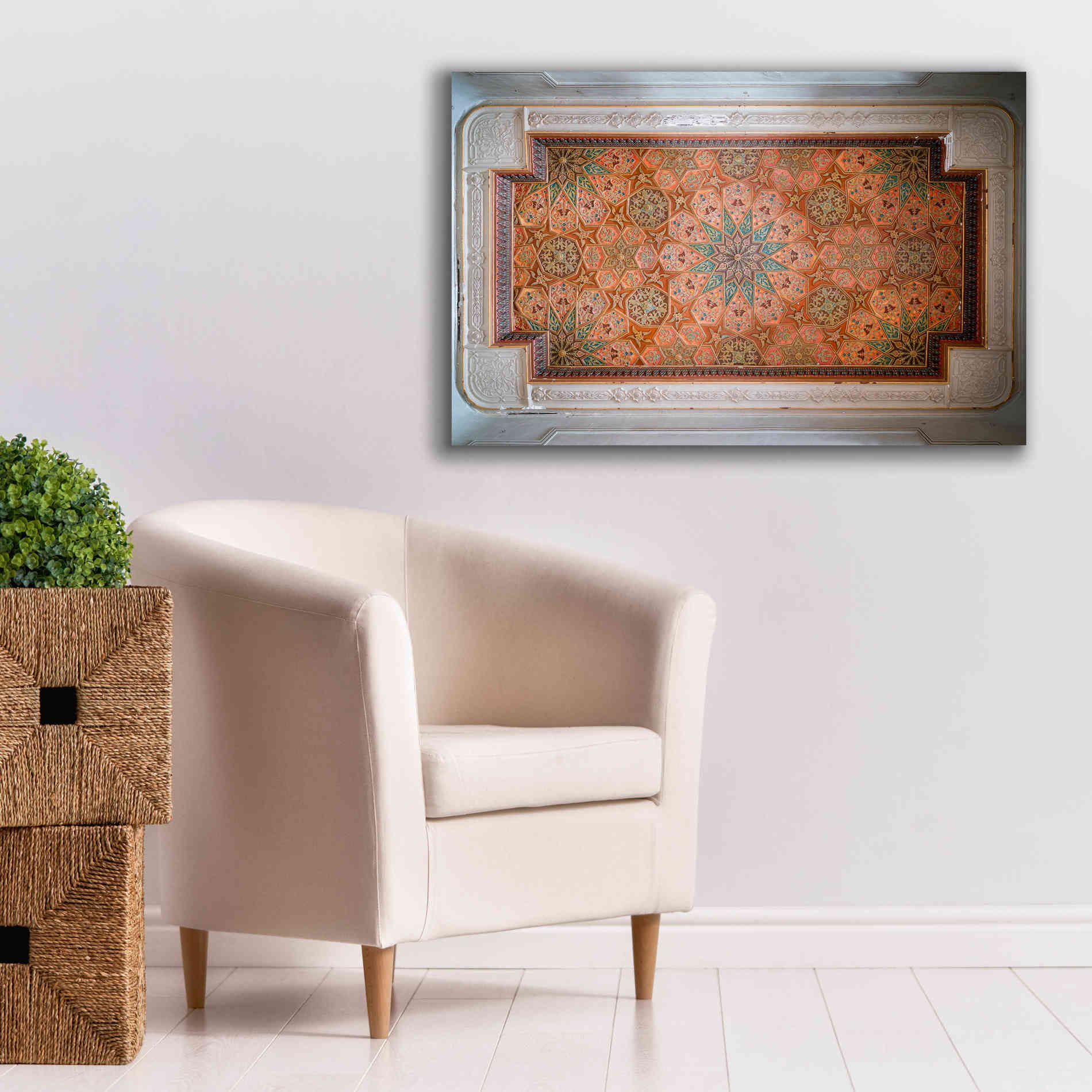 'Sursock Ceiling' by Roman Robroek Giclee Canvas Wall Art,40 x 26
