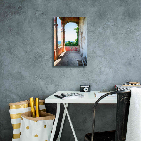 Image of 'Rose Balcony' by Roman Robroek Giclee Canvas Wall Art,12 x 18