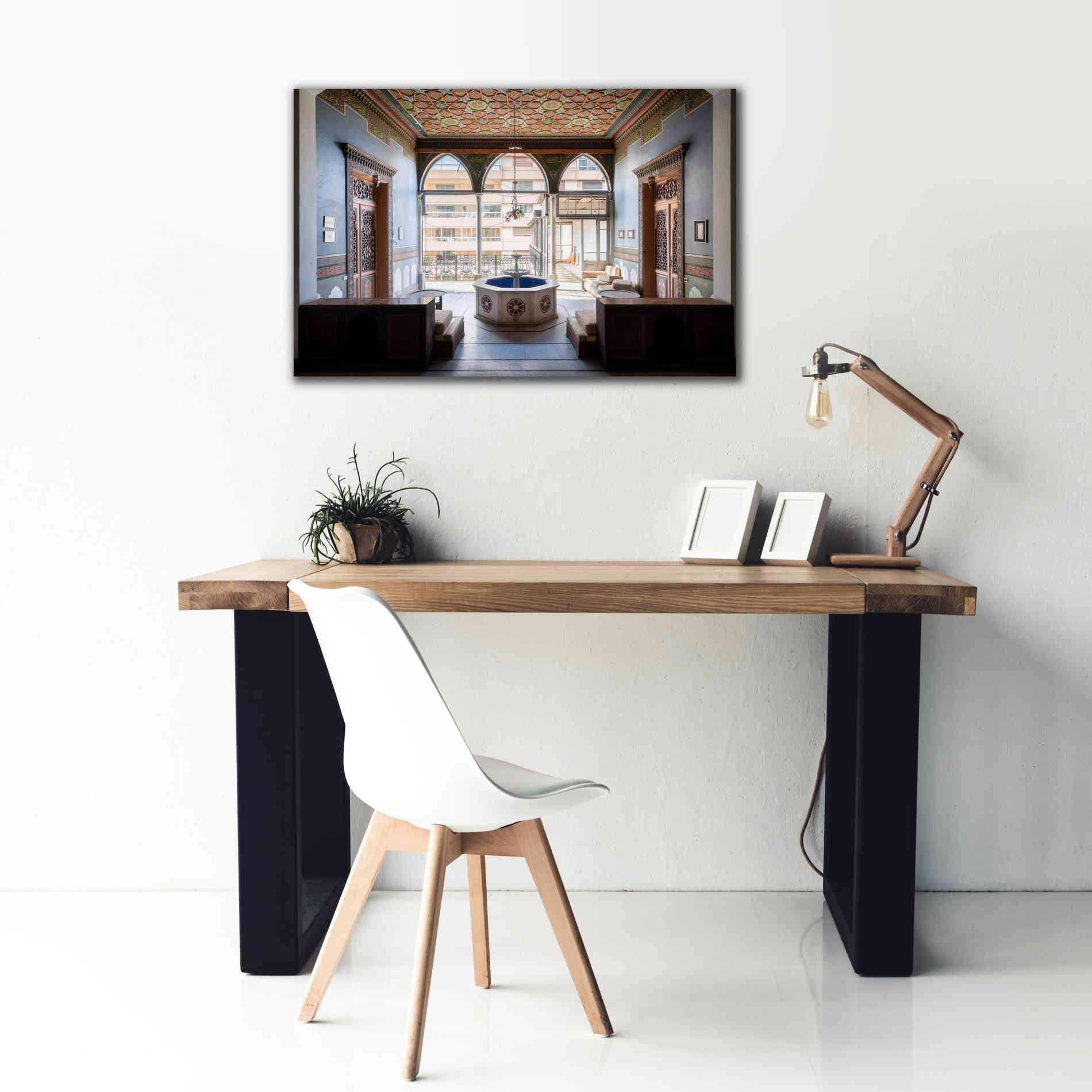 'Tabbal Fountain' by Roman Robroek Giclee Canvas Wall Art,40 x 26