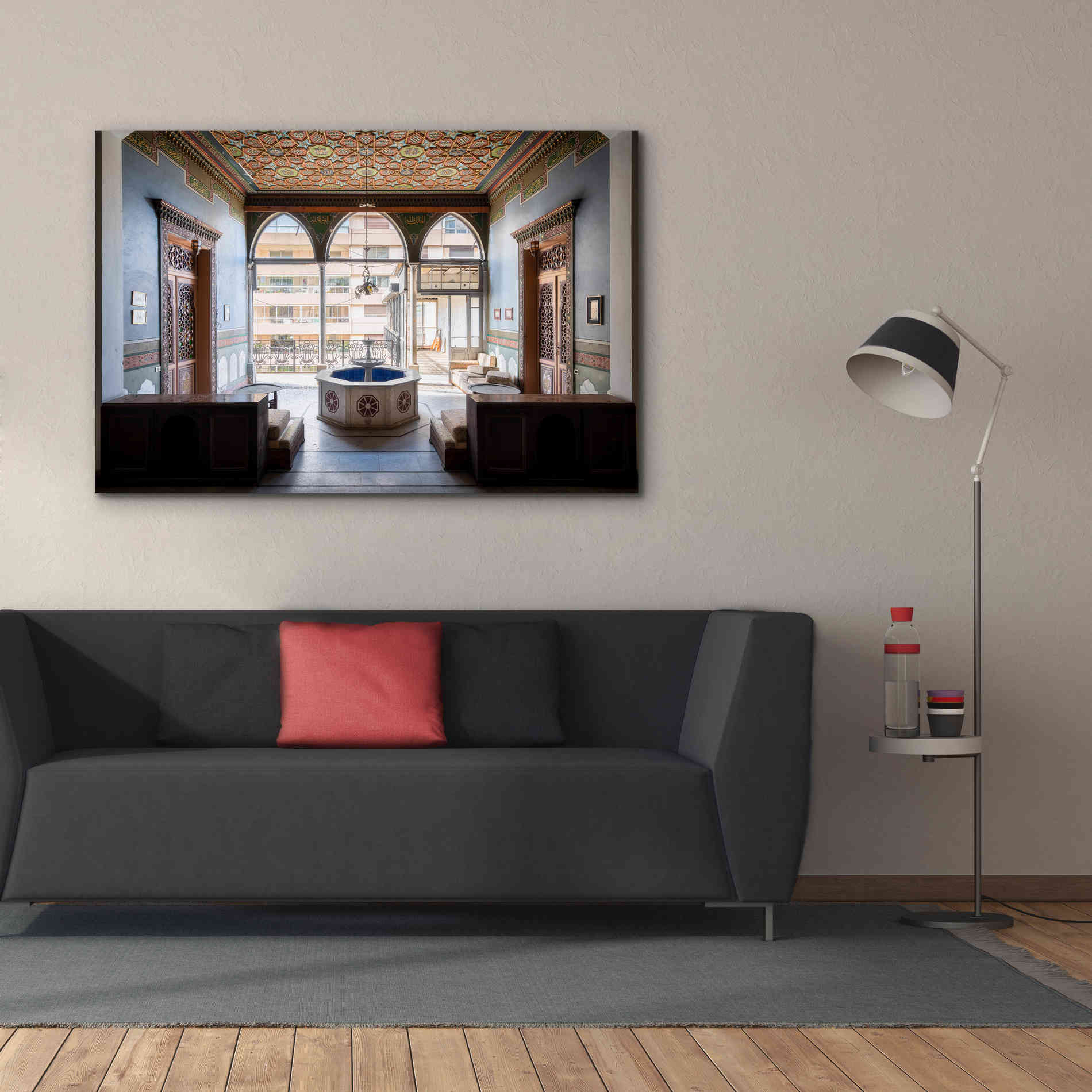 'Tabbal Fountain' by Roman Robroek Giclee Canvas Wall Art,60 x 40