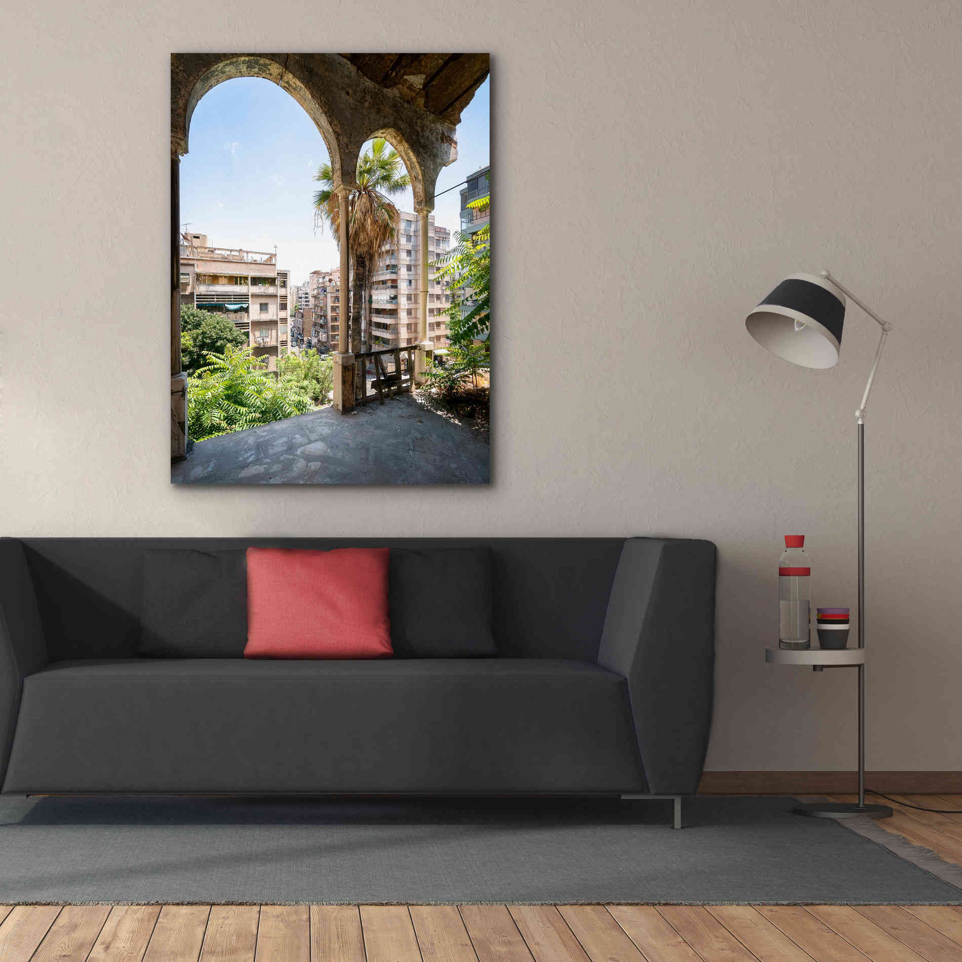 'Cityview From Balcony' by Roman Robroek Giclee Canvas Wall Art,40 x 54