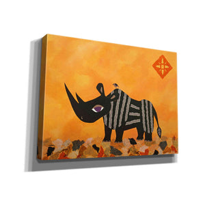 'Rhino with Summer Sky by Casey Craig Giclee Canvas Wall Art