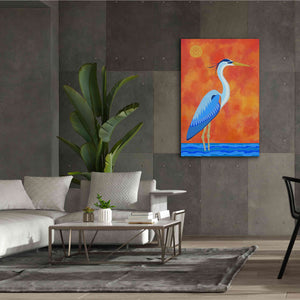 'Blue Heron by Casey Craig Giclee Canvas Wall Art,40 x 60
