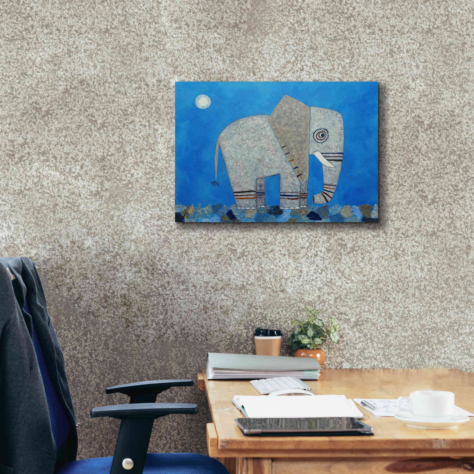 'Everything Else Is Irrelephant by Casey Craig Giclee Canvas Wall Art,26 x 18
