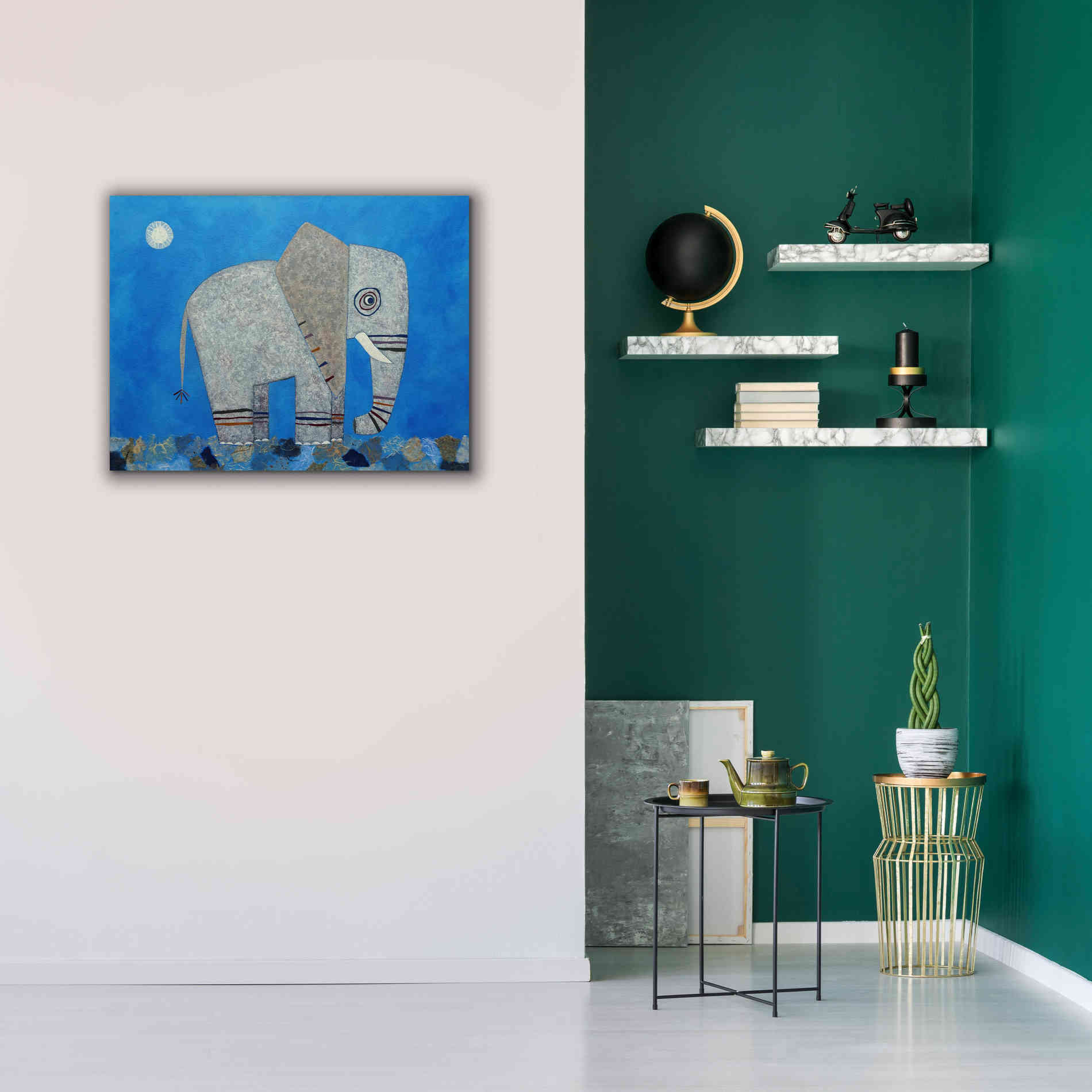 'Everything Else Is Irrelephant by Casey Craig Giclee Canvas Wall Art,34 x 26