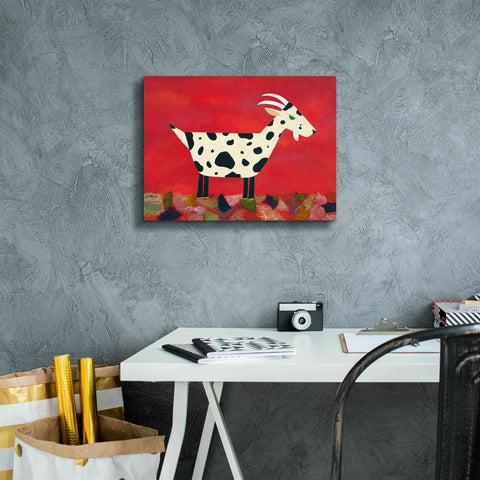 Image of 'Vincent Van Goat by Casey Craig Giclee Canvas Wall Art,16 x 12