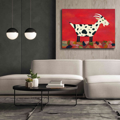 Image of 'Vincent Van Goat by Casey Craig Giclee Canvas Wall Art,54 x 40