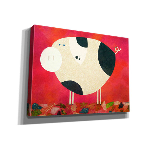 Image of 'Pig Newton Reverse by Casey Craig Giclee Canvas Wall Art