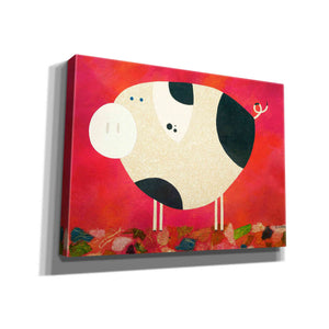 'Pig Newton Reverse by Casey Craig Giclee Canvas Wall Art