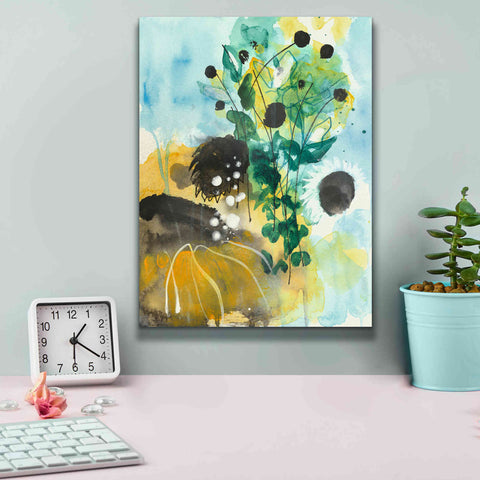 Image of 'Sunflower Kisses II by Corina Capri Giclee Canvas Wall Art,12 x 16