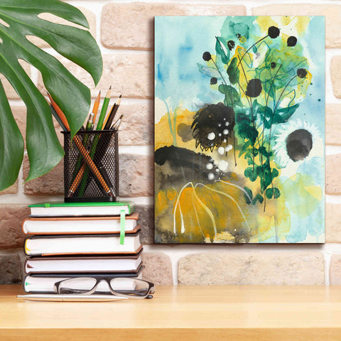 Image of 'Sunflower Kisses II by Corina Capri Giclee Canvas Wall Art,12 x 16