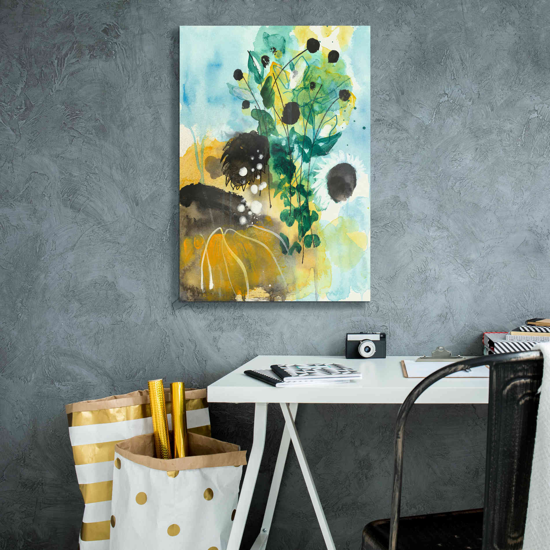 'Sunflower Kisses II by Corina Capri Giclee Canvas Wall Art,18 x 26