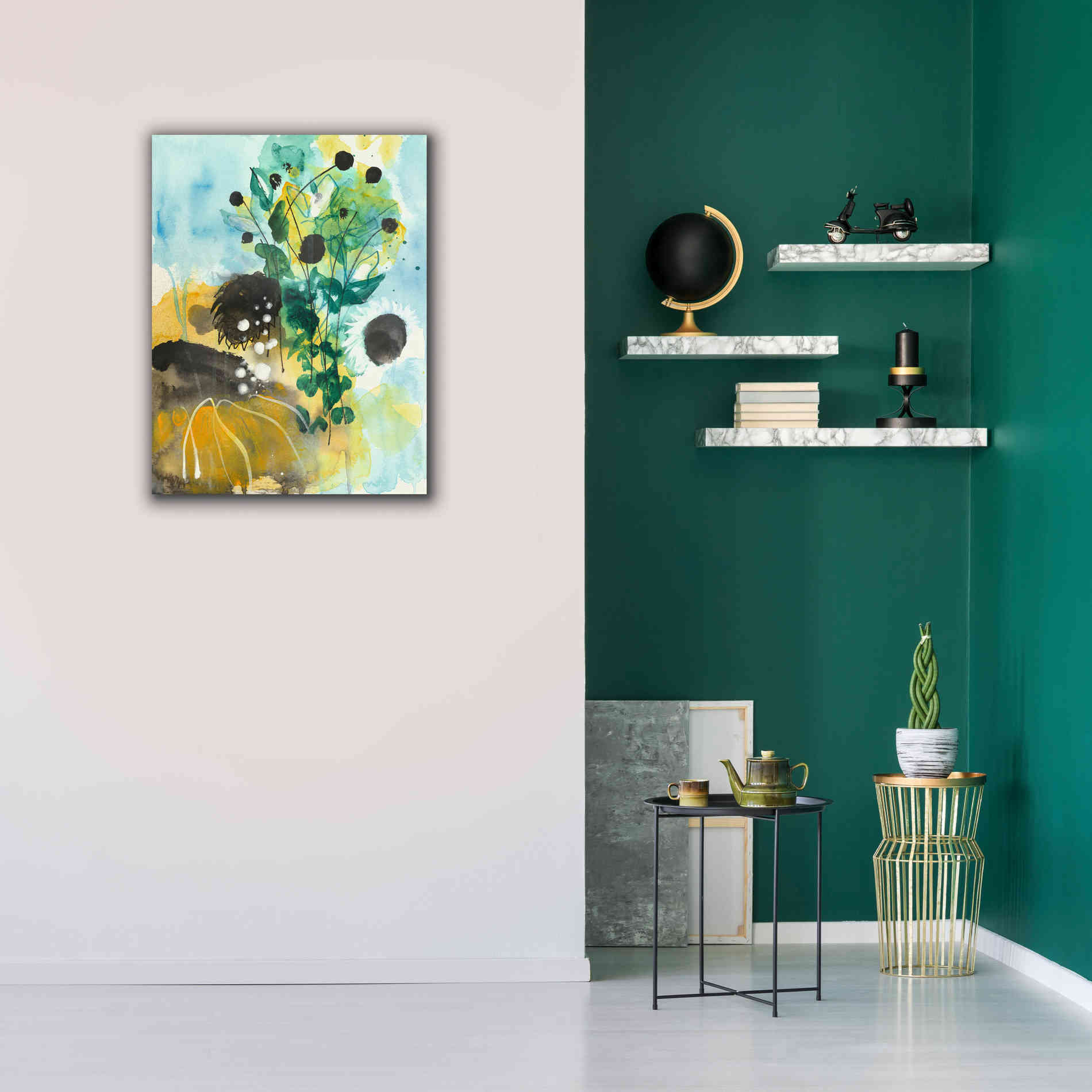 'Sunflower Kisses II by Corina Capri Giclee Canvas Wall Art,26 x 34