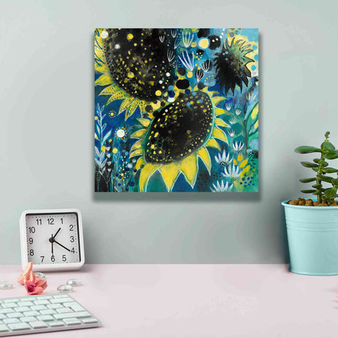 Image of 'Sunflower Kisses by Corina Capri Giclee Canvas Wall Art,12 x 12