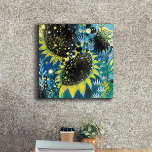 'Sunflower Kisses by Corina Capri Giclee Canvas Wall Art,18 x 18